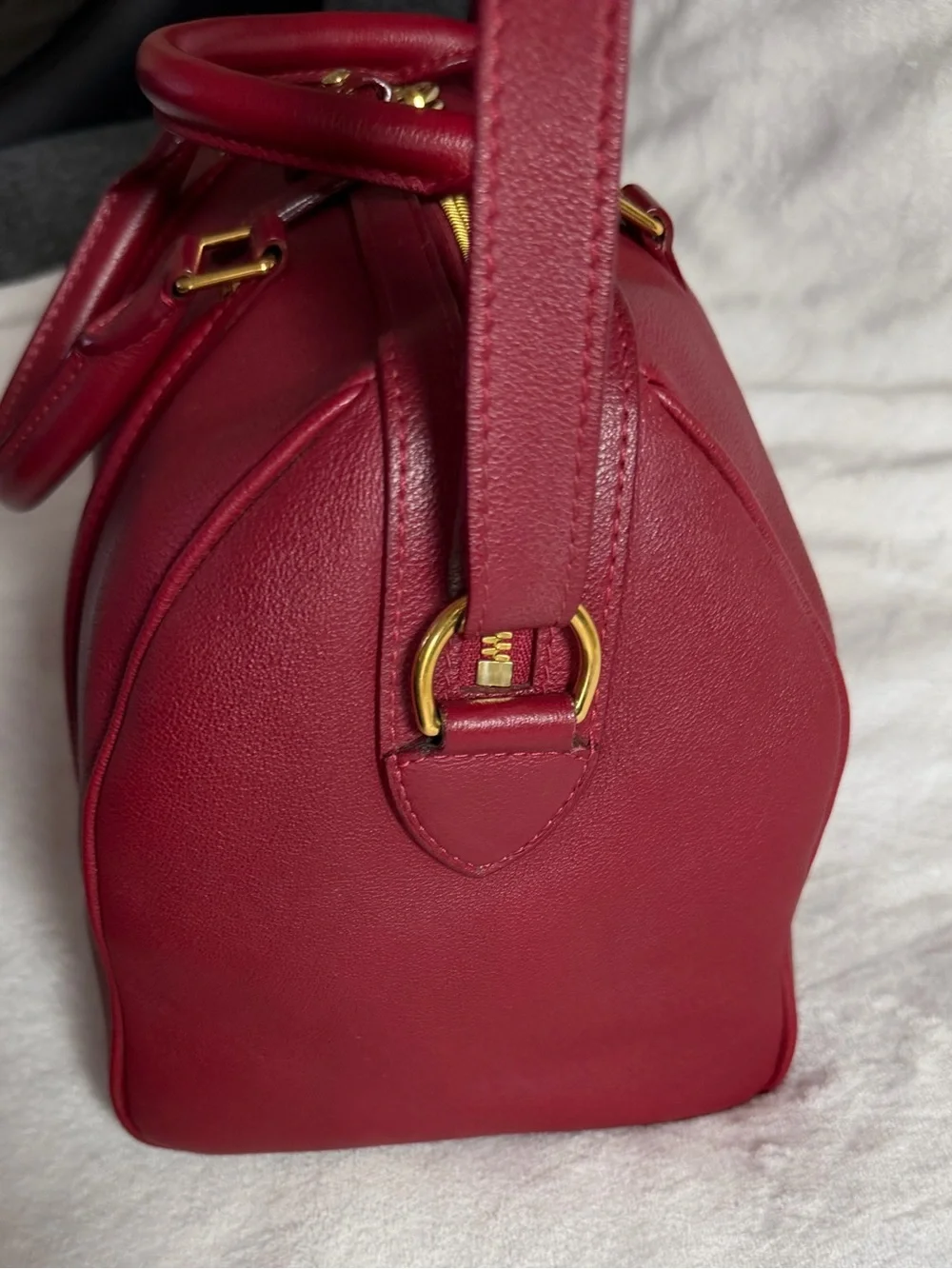 💞🔥 LOUIS VUITTON SOFIA COPPOLA SC MM LEATHER ROUGE BAG💕